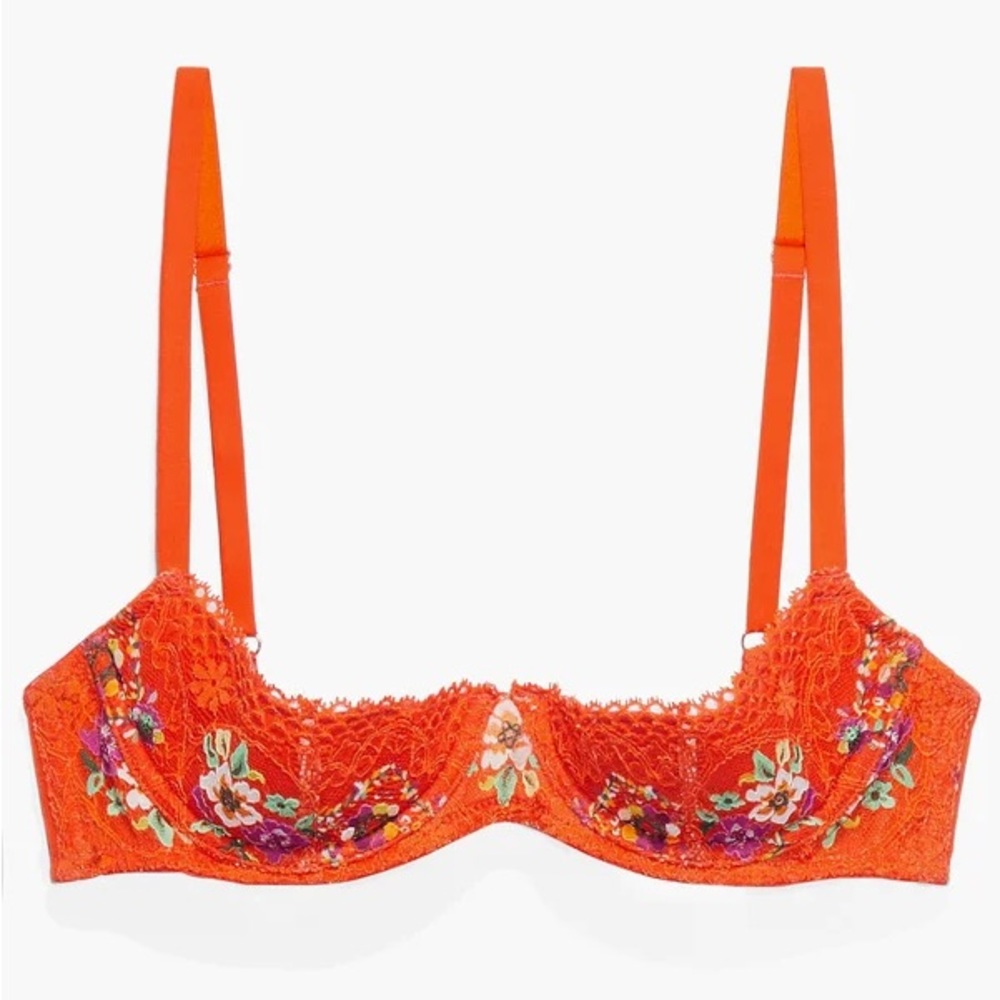 LIKE NEW! Savage x FENTY Floral Lace Balconette Bra